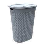 Kolorr Space Saving Laundry Bag with Lid & Cutout Handles (Bluish Grey) 
